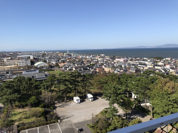 島原城から熊本側