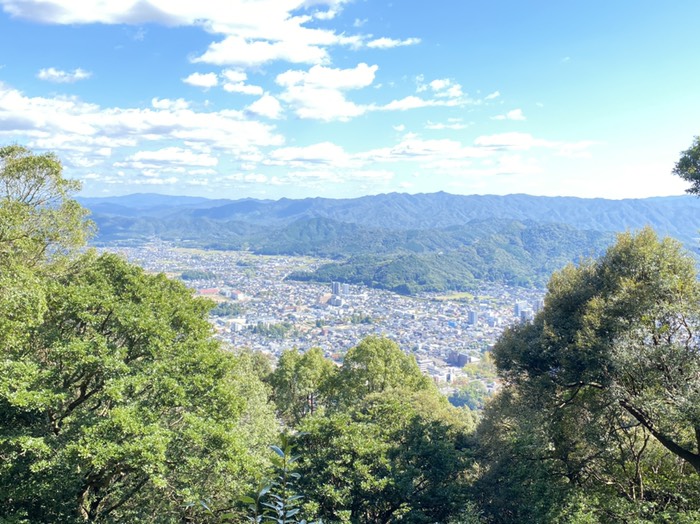 高嶺城から山口市街