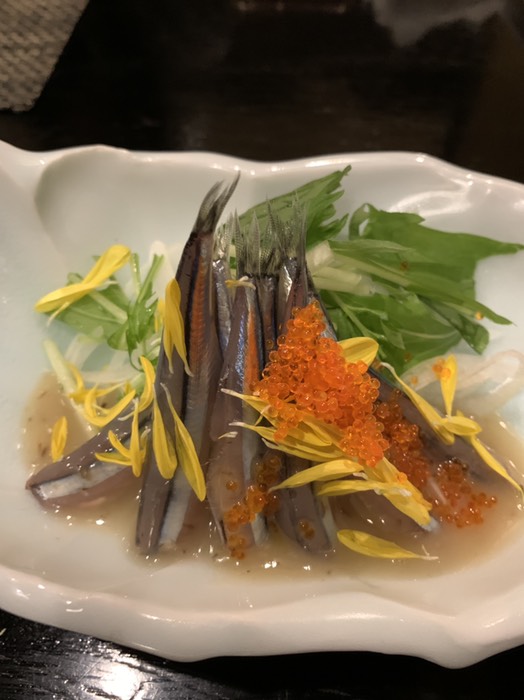 きびなご酢味噌和え