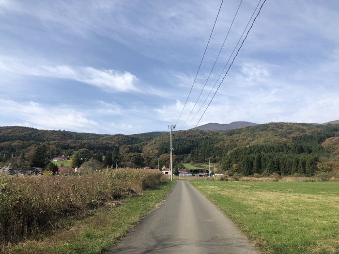 安達太良山麓の牧場