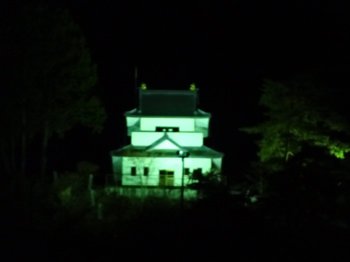 闇夜に浮かぶ丹波山城