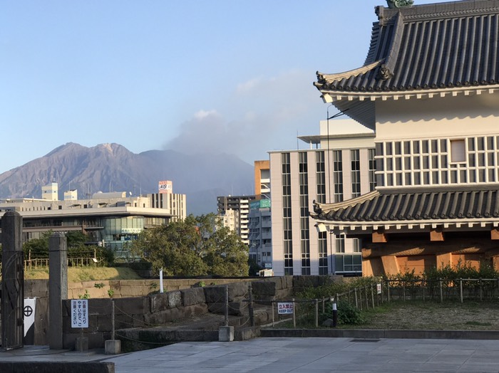 桜島も見える