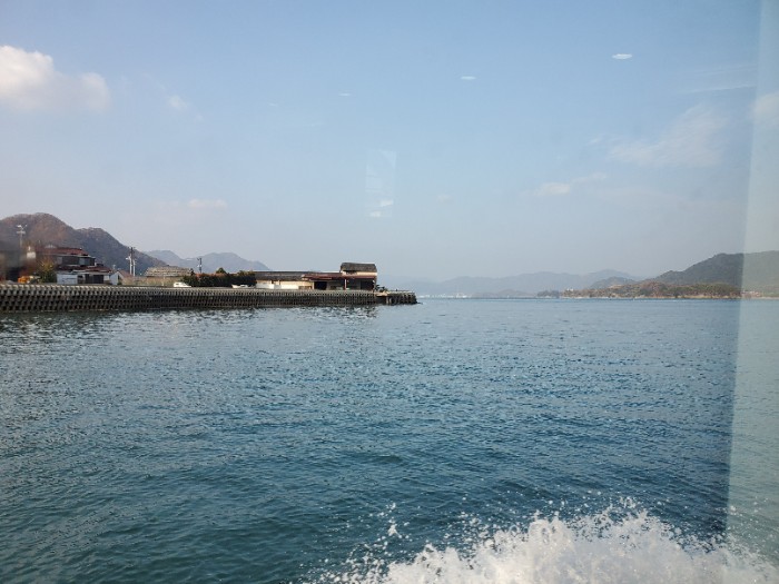 帰り道　海上から