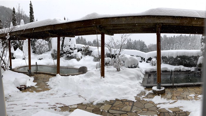 雪見露天風呂♨️