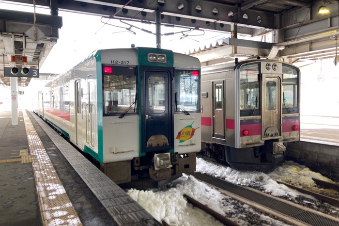 陸羽西線で西へ