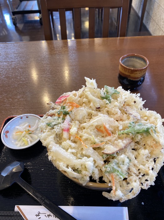 このかき揚げは😓