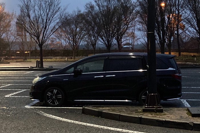 この先事故渋滞なので早めの夕食休憩