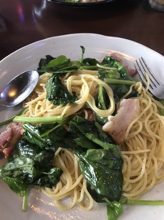 ほうれん草とベーコン