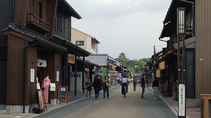犬山城と城下町