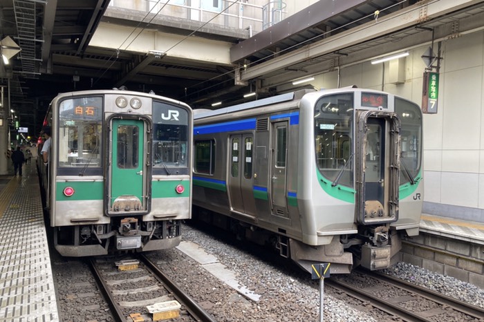 地元では見ない電車たち