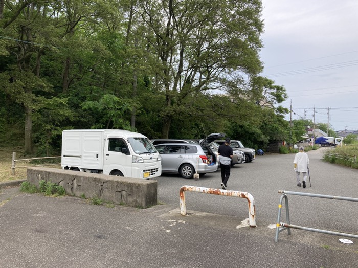 スタートの駐車場