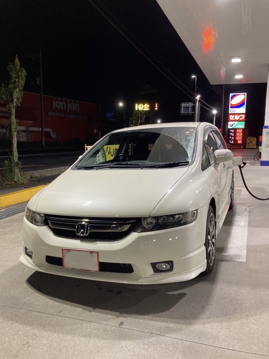 ﾗﾝﾌﾟ点きで預かったのでまずは給油から