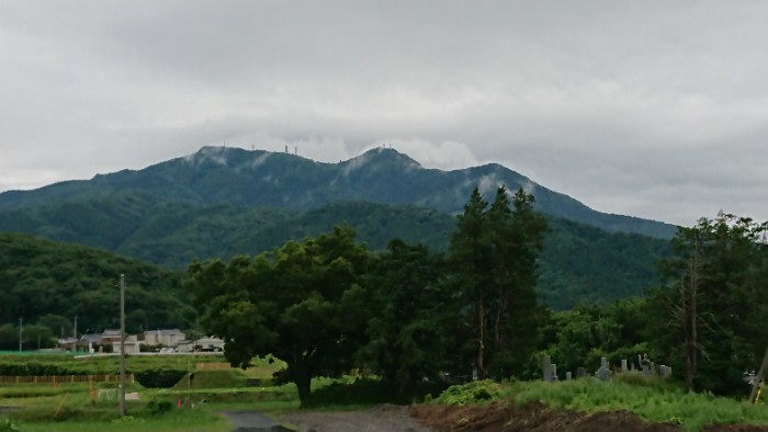真壁城より筑波山を望む