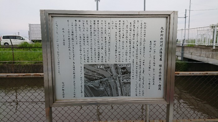 見沼代用水の説明板