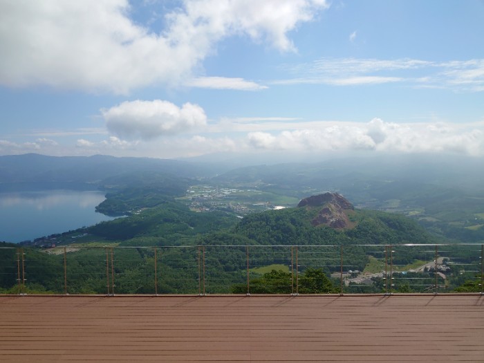 有珠山展望台から