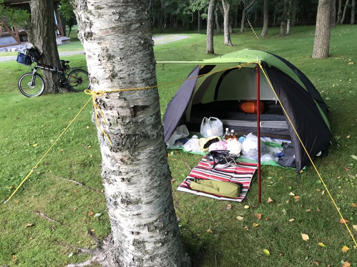 テント設営完了