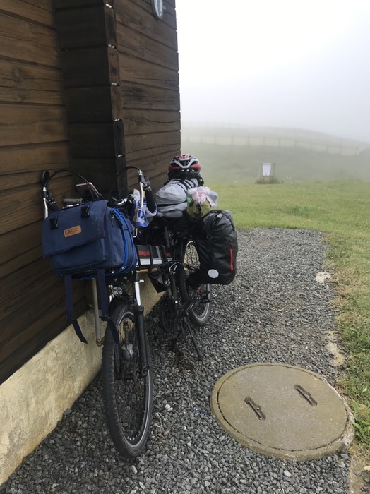 霧多布キャンプ場出発