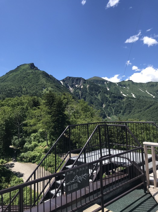 大雪山黒岳の周囲の雪渓