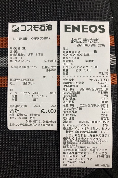 本日の課金 ¥5,770