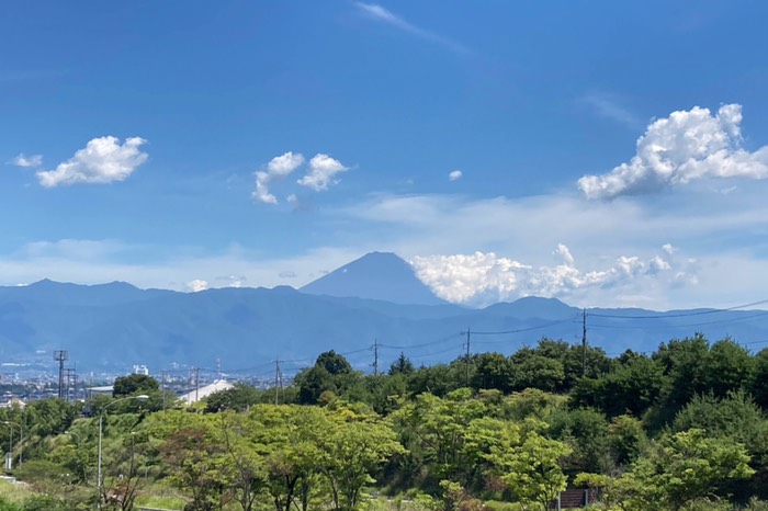 昨日に引き続き富士山見れました
