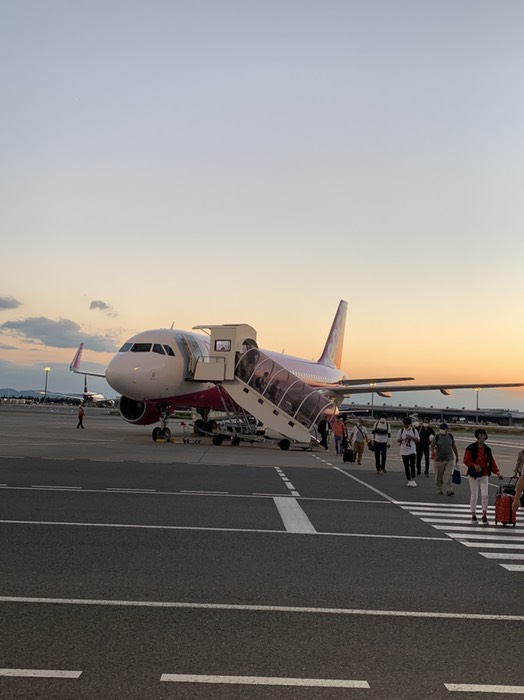 関空に到着