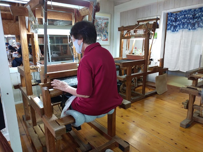 大島紬村 機織り