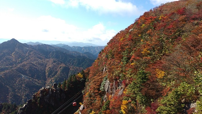 富士見岩展望台より
