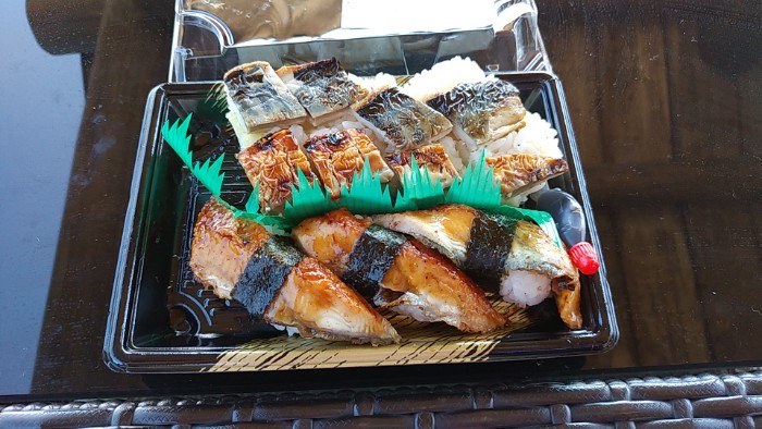 焼き鯖と鰻の寿司