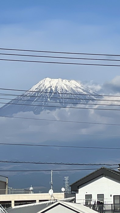 富士見名所・吉原宿から見た富士山