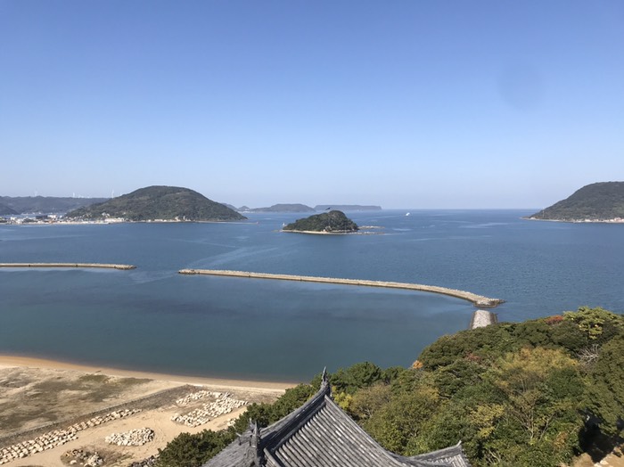 唐津城最上階からの景色