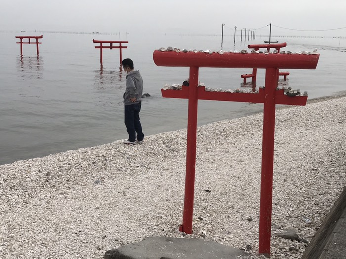 大魚神社　海中鳥居