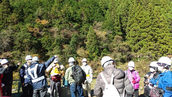 ダム建設現場 見学会