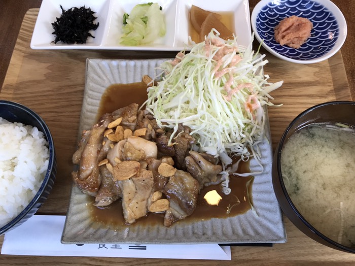 ガーリックチキンソテー定食