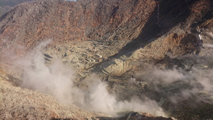 ロープウェイからみた