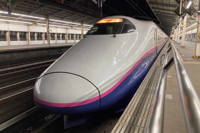 新幹線はここまで