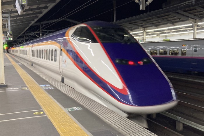 途中から後ろに増結