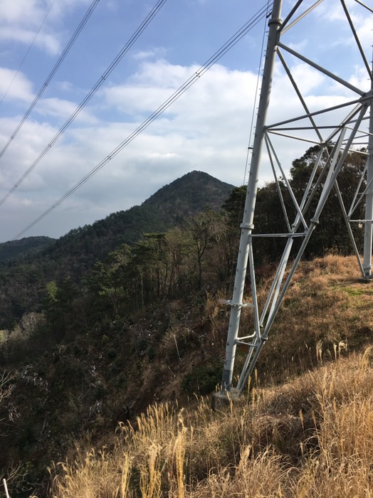 三ノ塔から山頂を振り返る