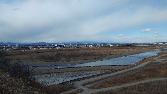 飛山城より那須連峰を望む