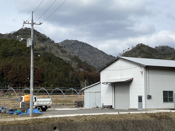 麓から振り返る