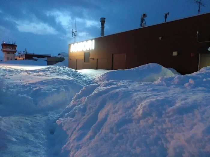 青森空港　送迎デッキ