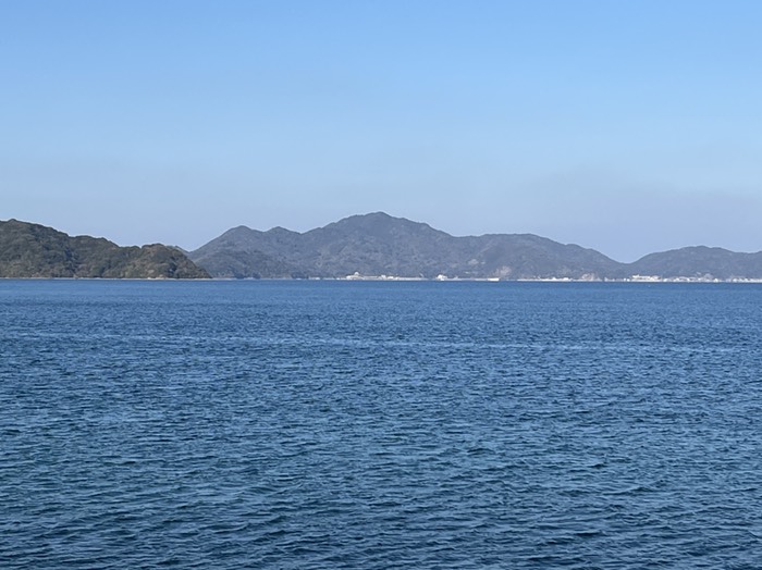 仙崎から山島山振り返り