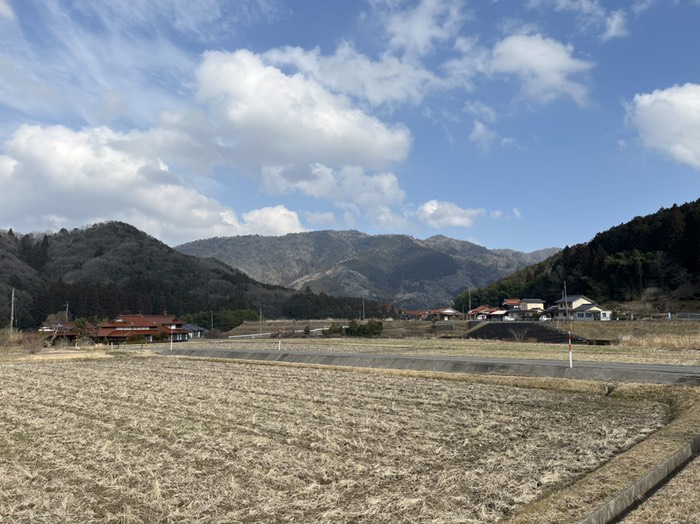 篠目から見る物見ヶ岳