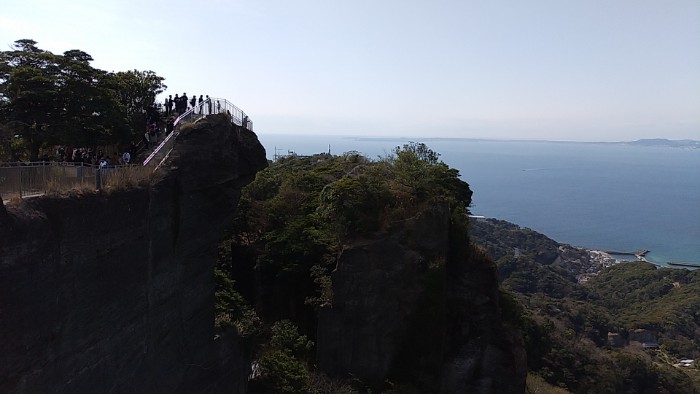 鋸山 山頂展望台より