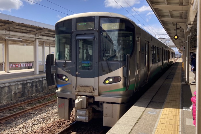 2両編成の電車でした