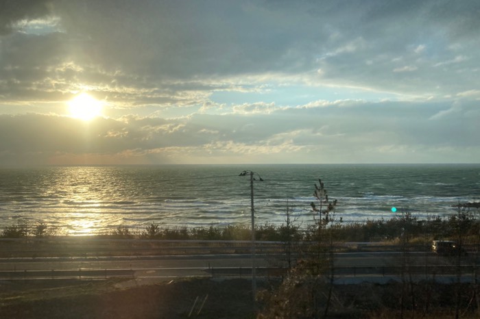 結構海沿いを走ります