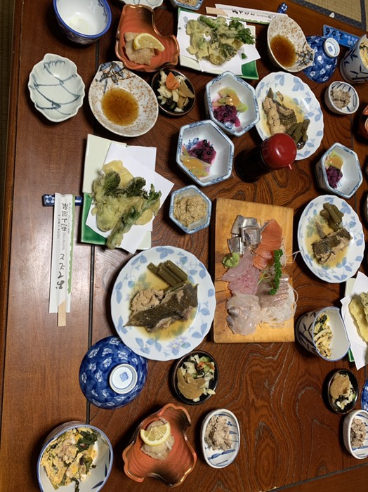 恵山温泉晩御飯