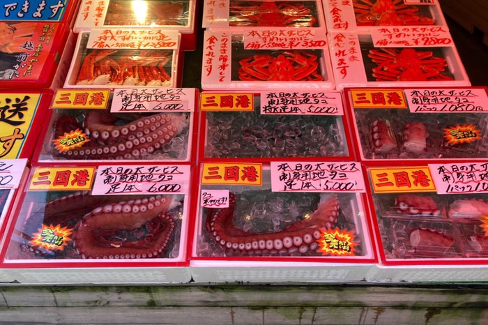 デカいタコの足！！