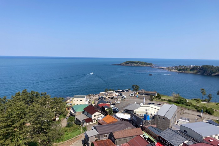 東尋坊タワー展望室からの眺め