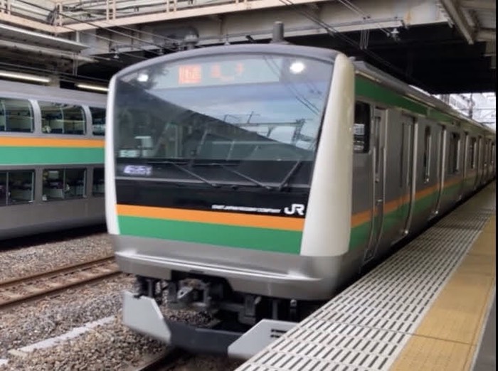ここからは見慣れた電車