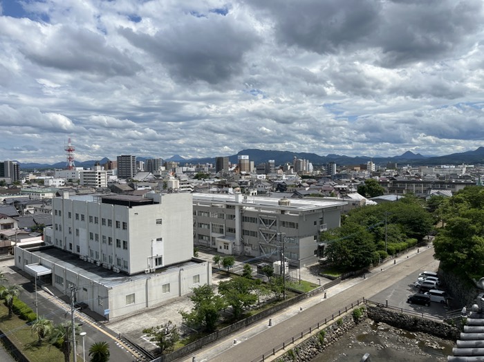 天守最上階から